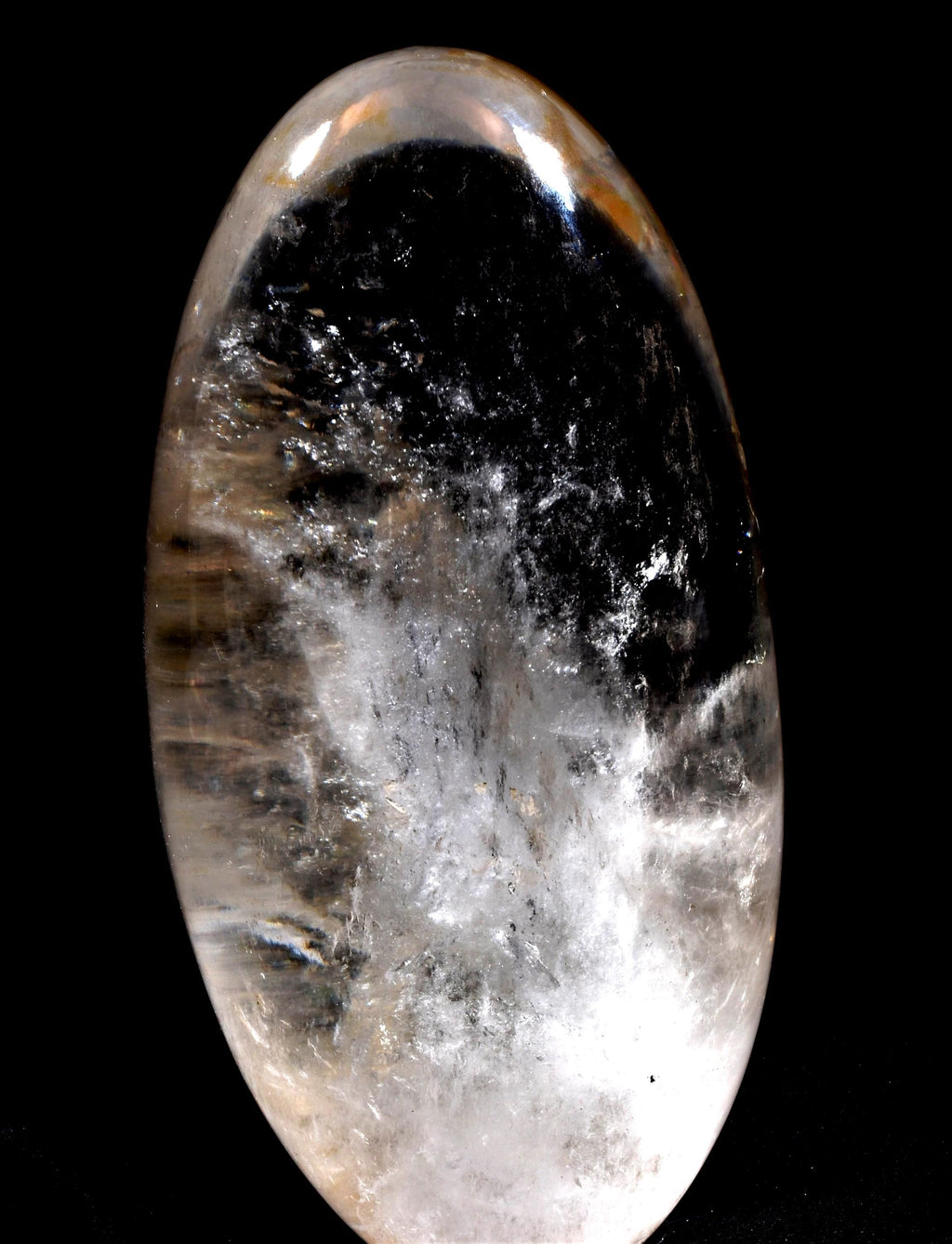 Satyaloka satyamani golden healer scrying devic mirror Lingam   High frequency synergy 12 crystal ''sat-chit -ananda  1014