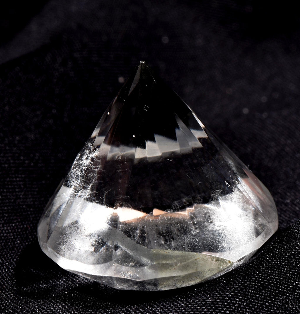 Satyaloka  quartz High frequency synergy 12 crystal  Brilliant cut Diamond shape #1016