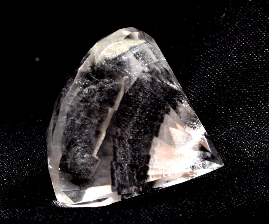 Satyaloka  quartz High frequency synergy 12 crystal  Brilliant cut Diamond shape #1016