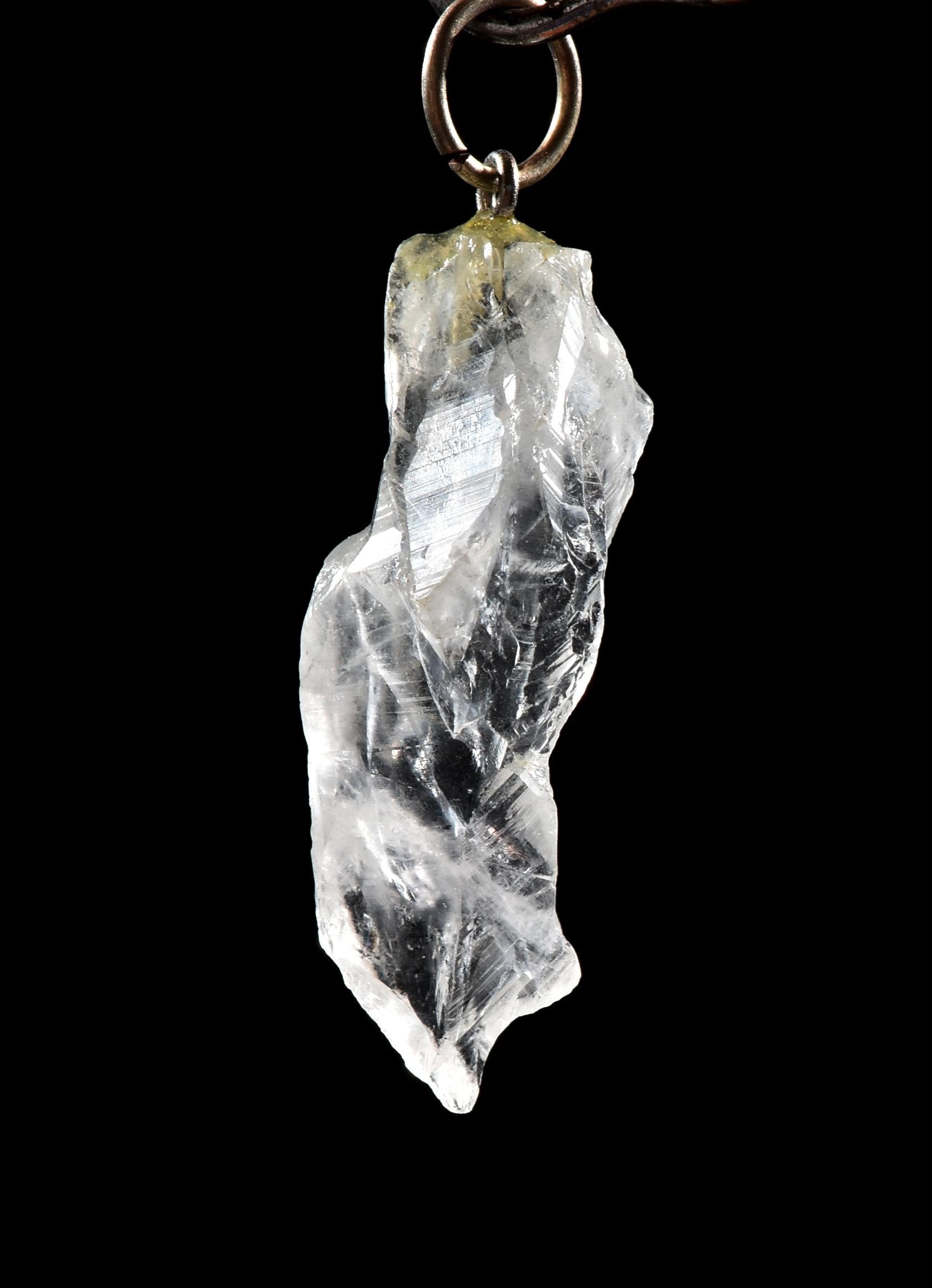 Satyaloka   quartz  pendant High frequency synergy 12 crystal ''sat-chit -ananda  #1027