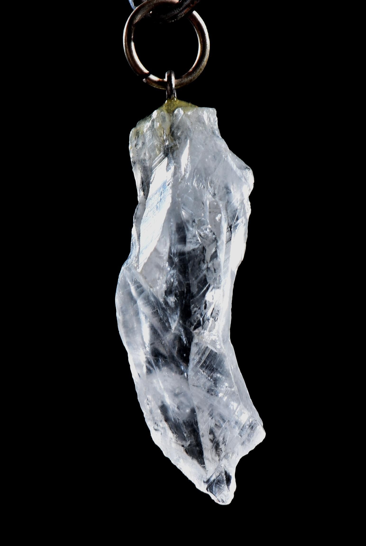 Satyaloka   quartz  pendant High frequency synergy 12 crystal ''sat-chit -ananda  #1027