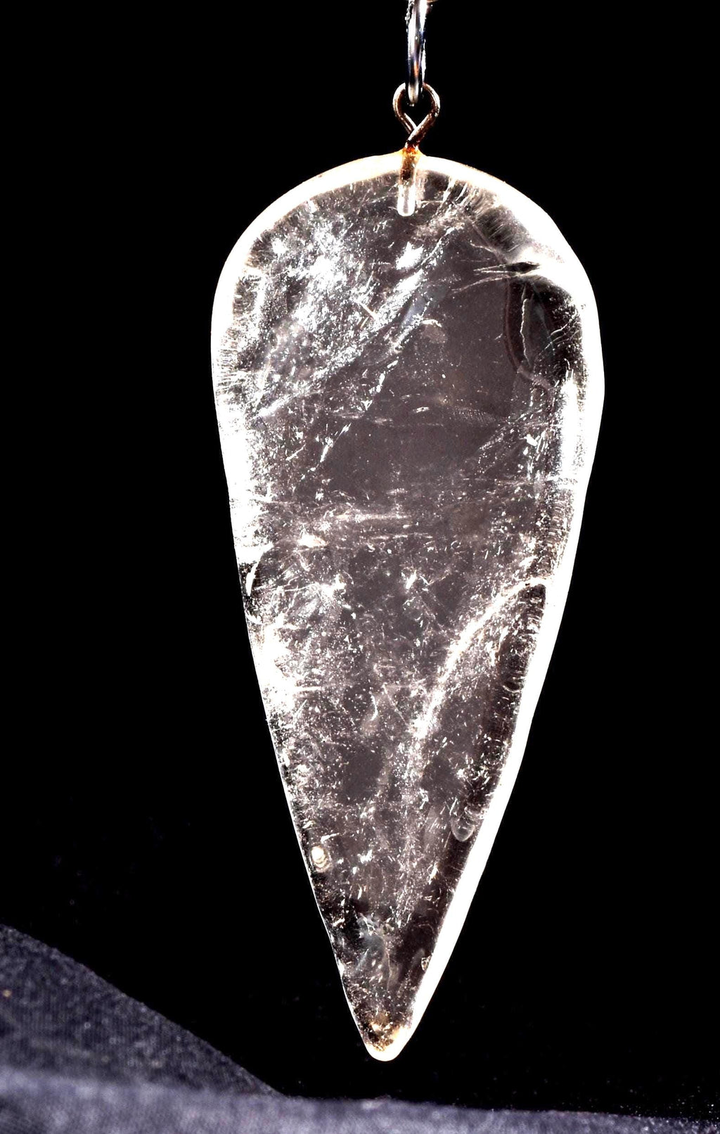 Satyaloka azeztulite  quartz  pendant  High frequency synergy 12 crystal ''sat-chit -ananda  #1028