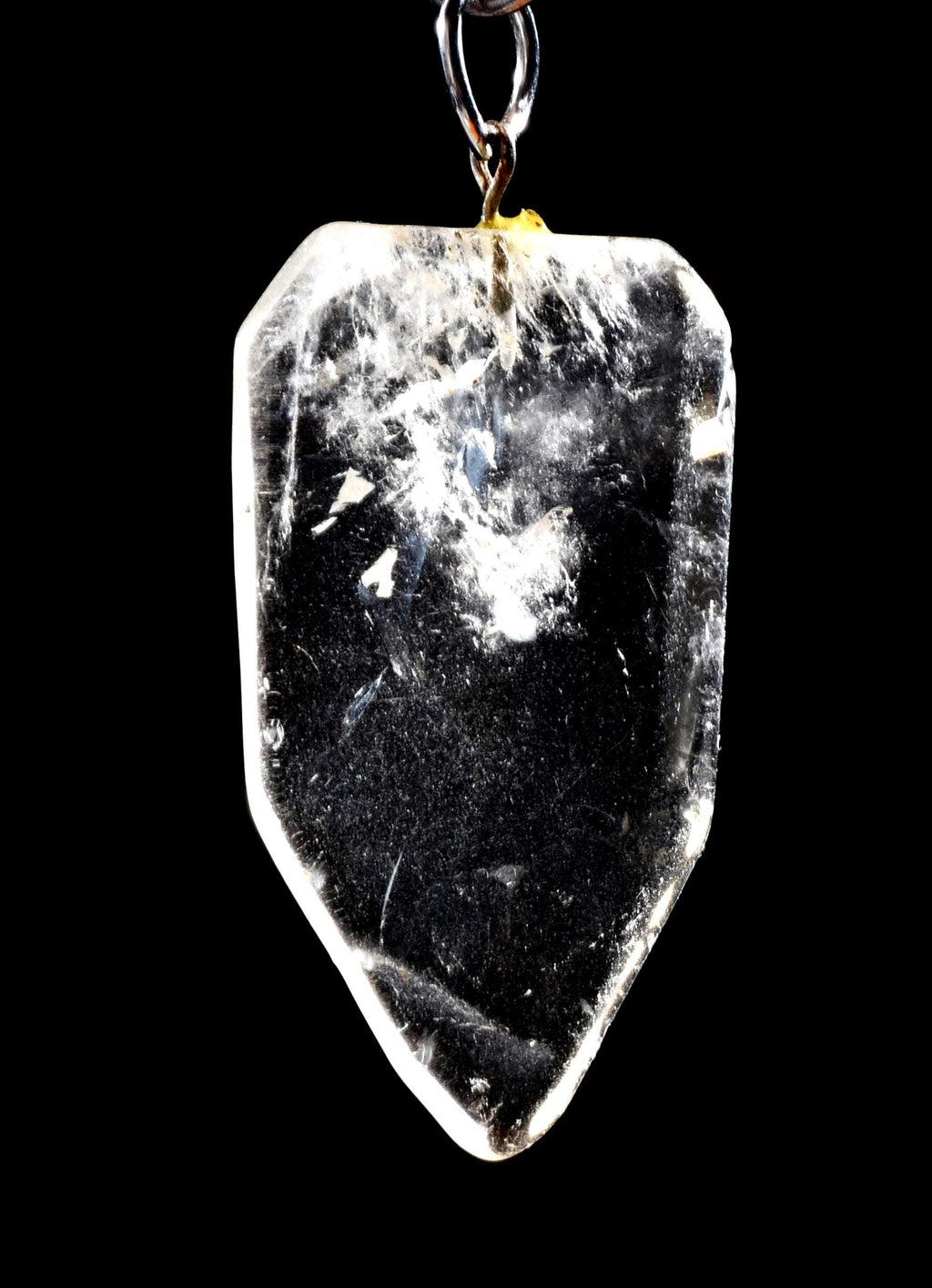 Satyaloka azeztulite  quartz  pendant  High frequency synergy 12 crystal ''sat-chit -ananda  #1042