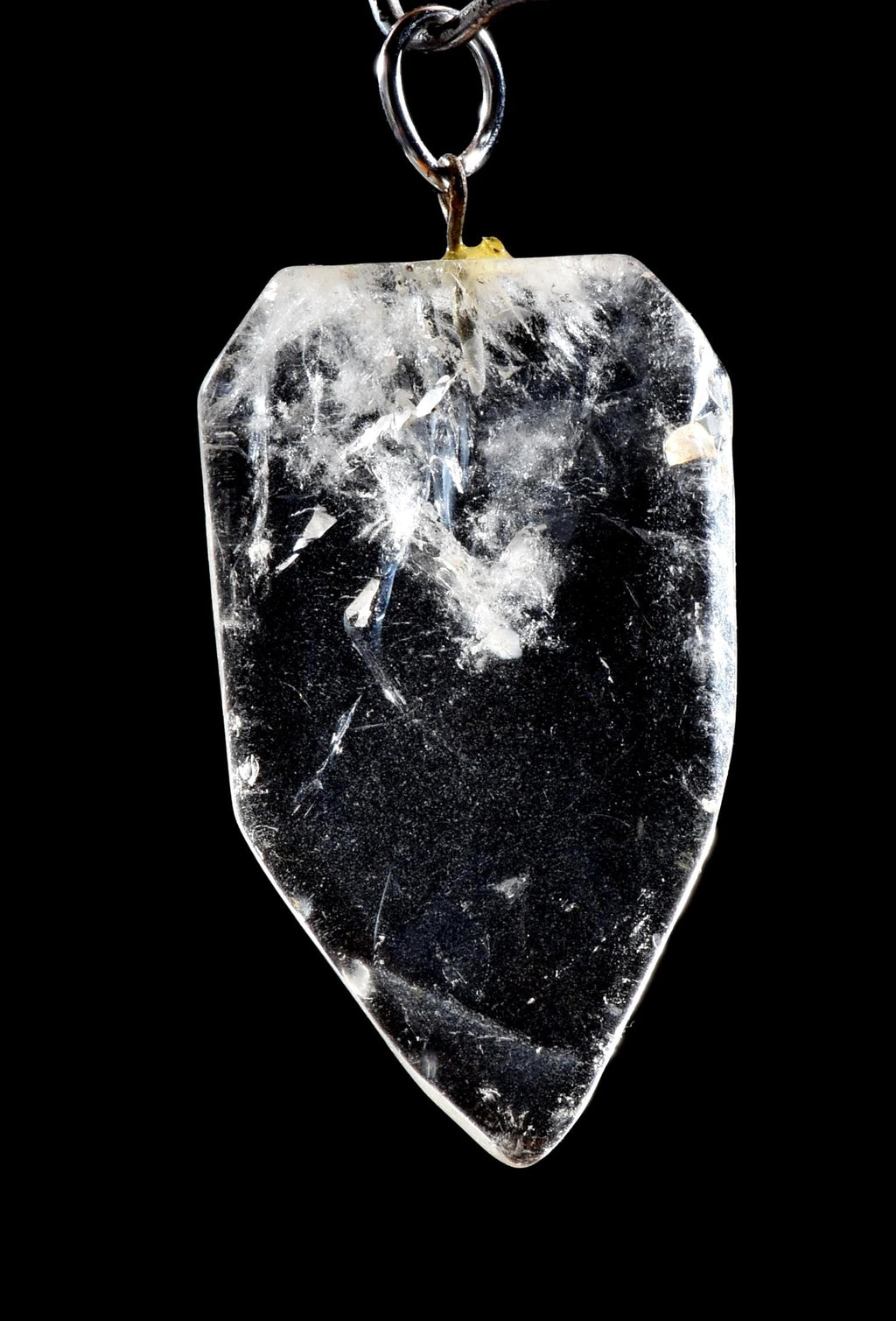 Satyaloka azeztulite  quartz  pendant  High frequency synergy 12 crystal ''sat-chit -ananda  #1042