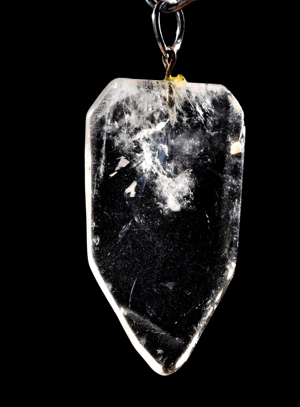 Satyaloka azeztulite  quartz  pendant  High frequency synergy 12 crystal ''sat-chit -ananda  #1042